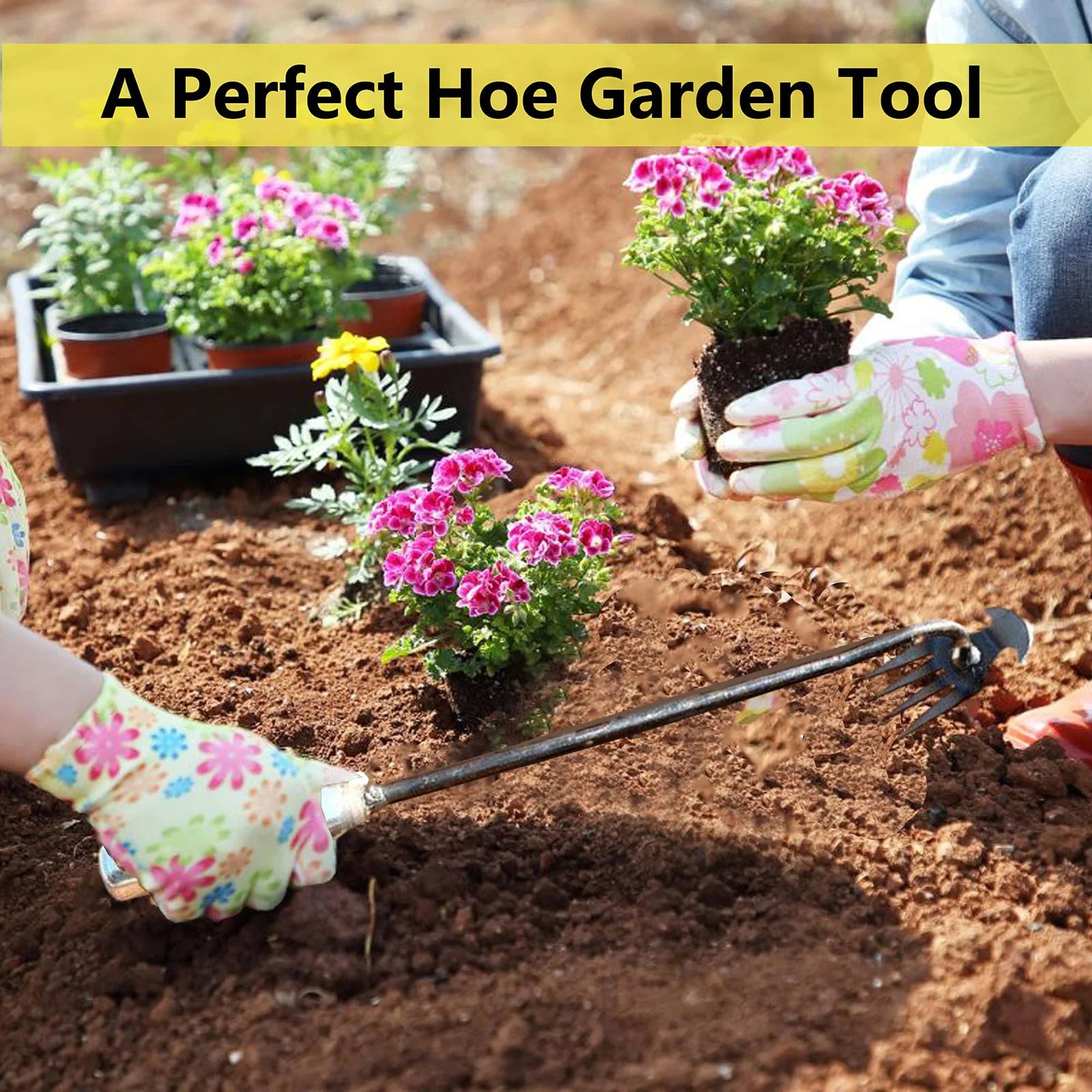 Weed Puller: Hand Weeder Tool - Long Handle Weed Digger for Gardening