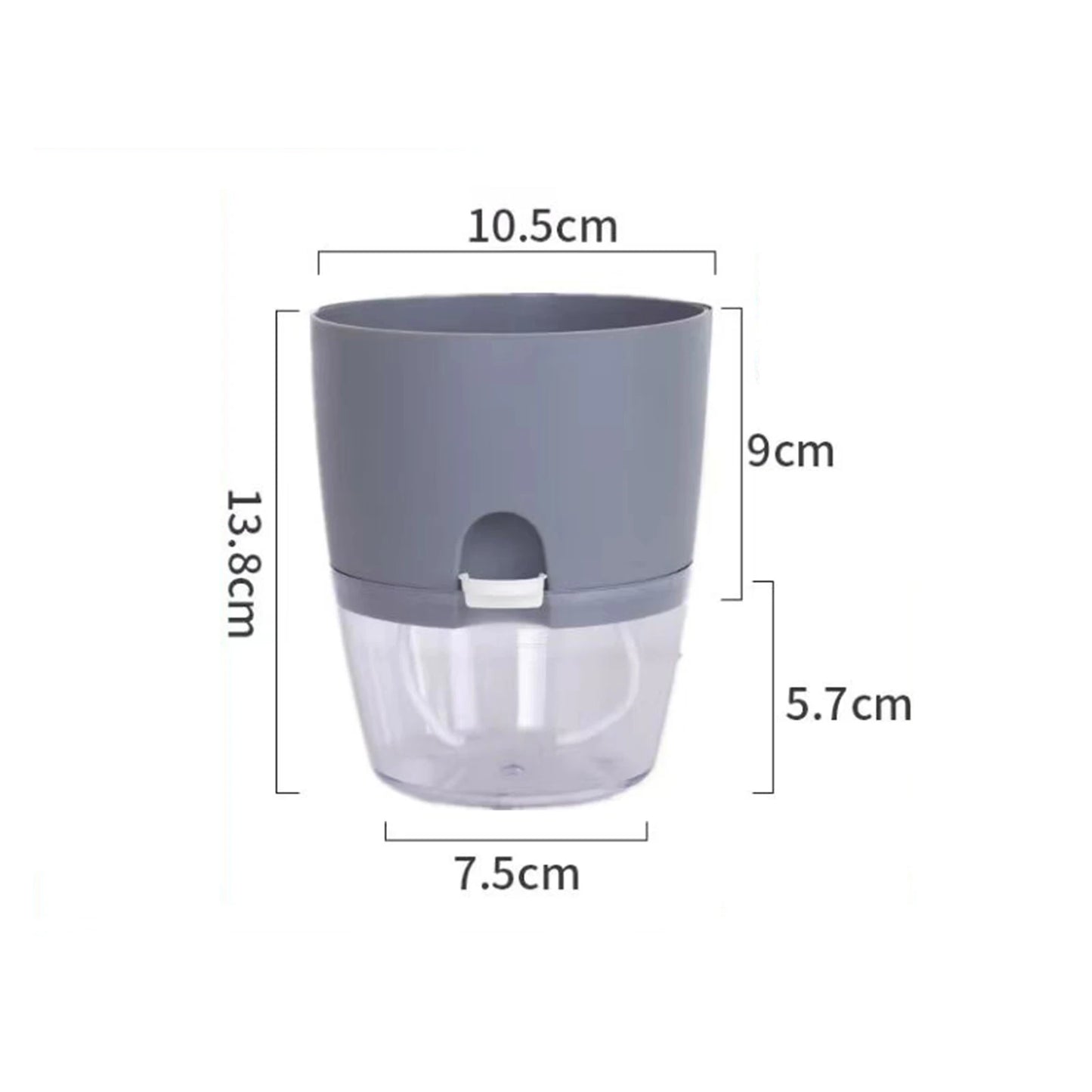 8.2cm Hydroponic Pot Self Watering Flower Pot Liquid Farming Soilless Cultivation Planter Cotton Rope Watering