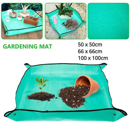 Garden Mat: Planting Mat 50cm-100cm Foldable Waterproof Potting Pad