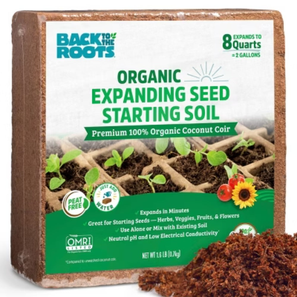 Organic Seed Starting Soil 8qt - Expanding & Premium Quality