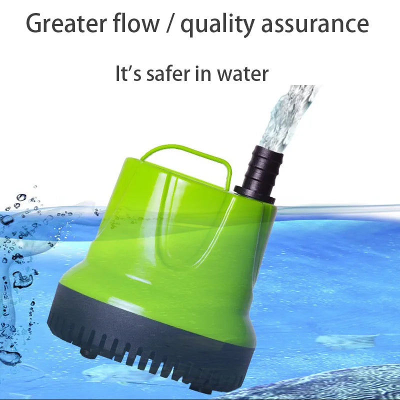 Submersible Water Pump for Fish Tank Pond, Hydroponics Garden Fountain, Ultra-Quiet Waterfall 6W
