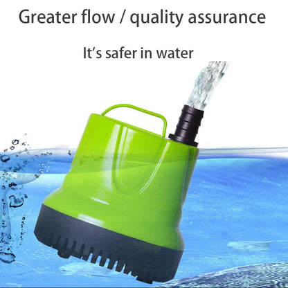 Submersible Water Pump for Fish Tank Pond, Hydroponics Garden Fountain, Ultra-Quiet Waterfall 6W