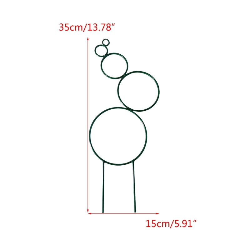 Plant Trellis: Round Garden Trellis 14” - Climbing Vine Plant Support