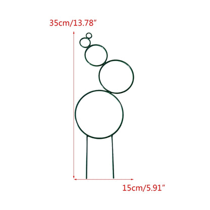 Plant Trellis: Round Garden Trellis 14” - Climbing Vine Plant Support