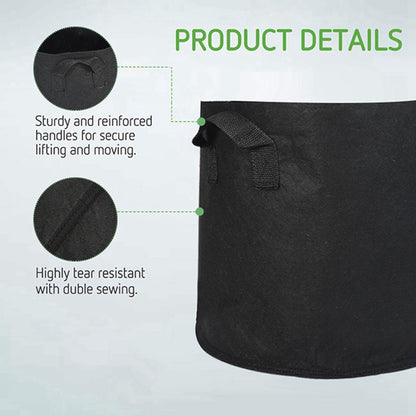 Grow Bags: Felt Planting Bag with Handles for Tomatoes & Potatoes