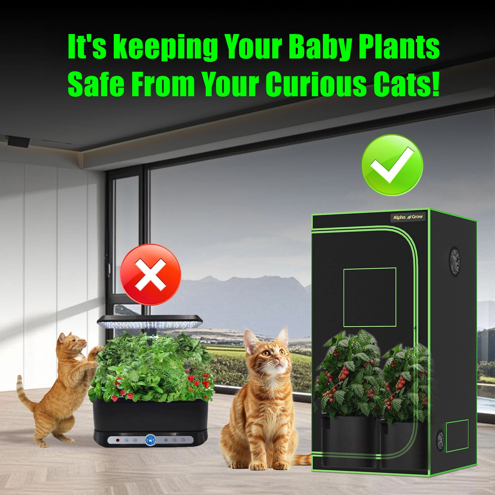 Growing Tent - ALPHAGROW 1680D Mylar Compact & Reflective