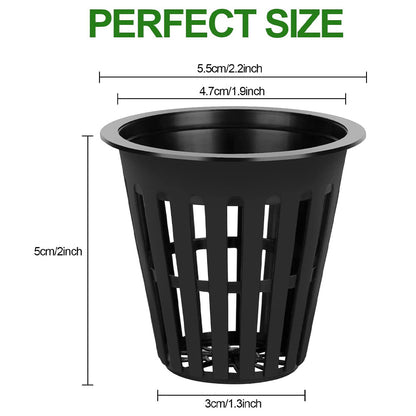 Hydroponic Plant Pots: Net Cups 2 Inch Plant Baskets for Water Planting