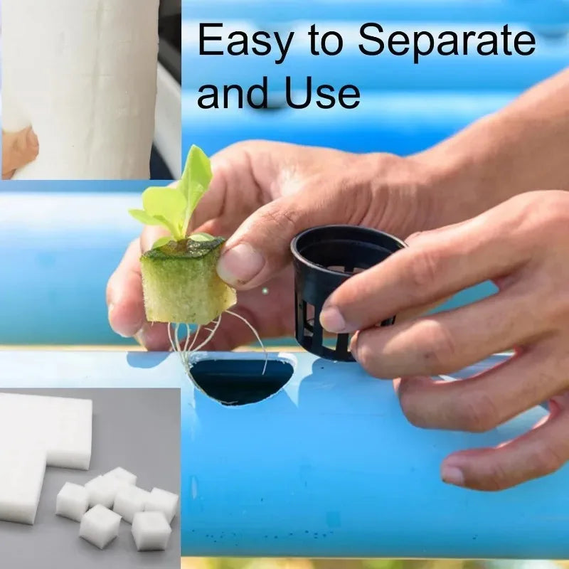 100Pcs Sponge Squares for Hydroponics Hydroponic Sponge Planting Tool Household Greenhouse Hydroponic Sponge Square Sponges