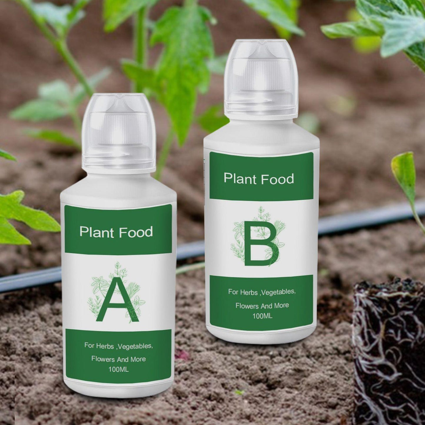 Plant Fertilizer: Hydroponic Nutrients Liquid Plant Food for Indoor Gardens