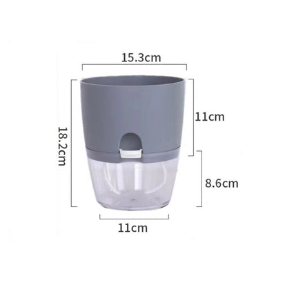 8.2cm Hydroponic Pot Self Watering Flower Pot Liquid Farming Soilless Cultivation Planter Cotton Rope Watering