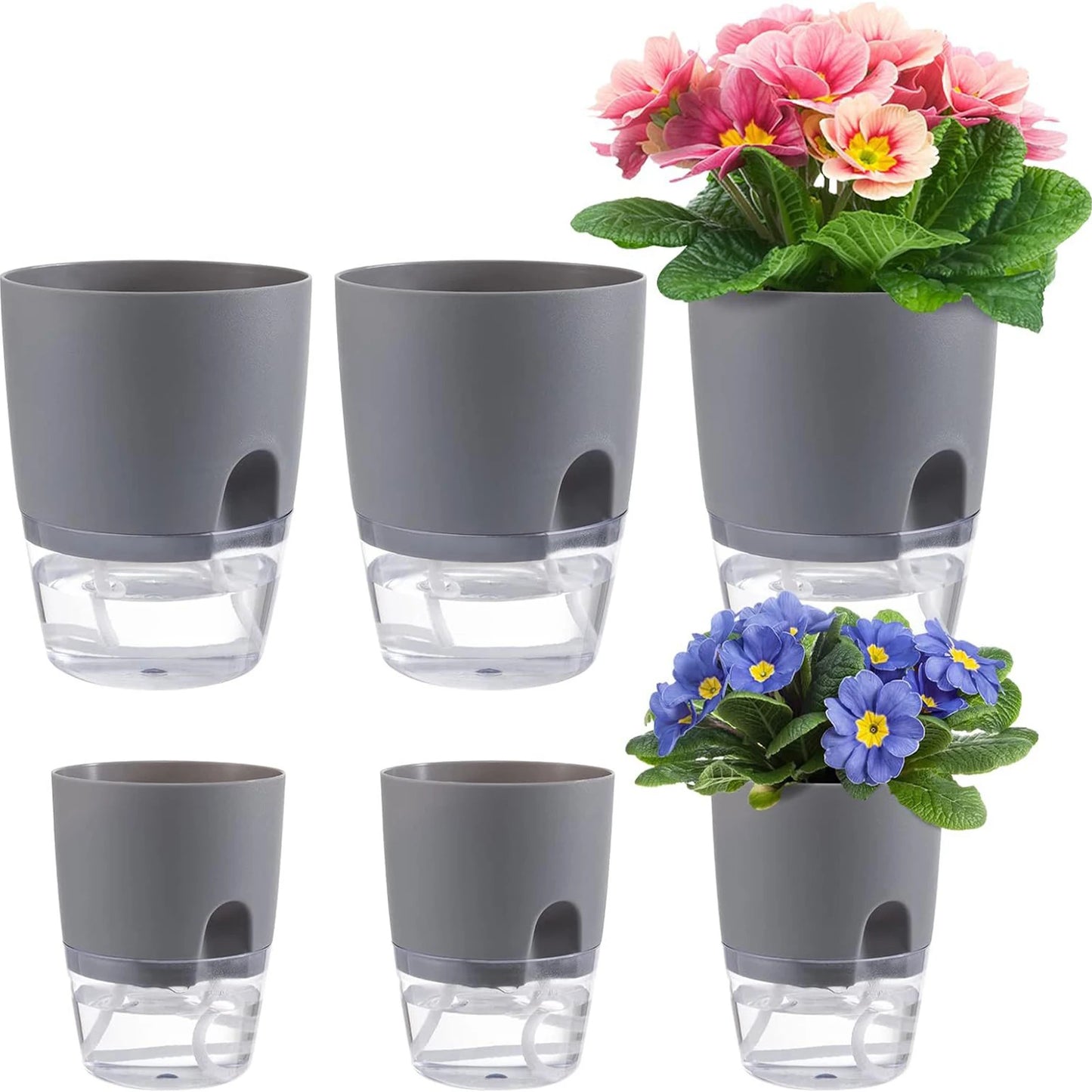 8.2cm Hydroponic Pot Self Watering Flower Pot Liquid Farming Soilless Cultivation Planter Cotton Rope Watering