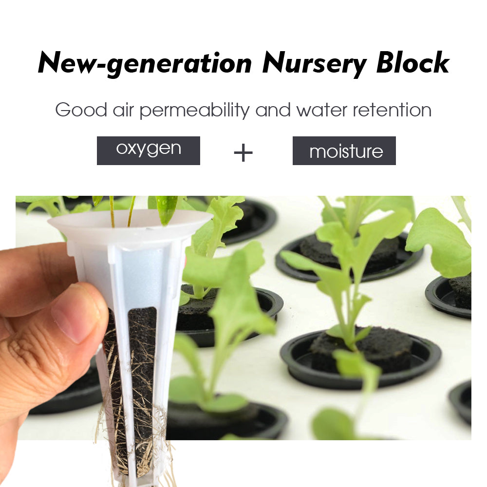Seed Starter Hydroponic Growing Sponges for Seed Starters & Transplants