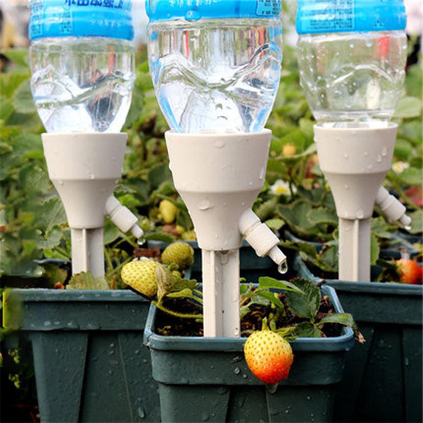 Automatic Plant Watering Spikes - 3 Pack Self-Watering Irrigation Dripper Devices