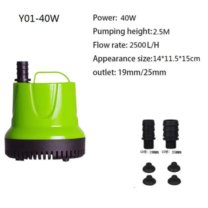 Submersible Water Pump for Fish Tank Pond, Hydroponics Garden Fountain, Ultra-Quiet Waterfall 6W