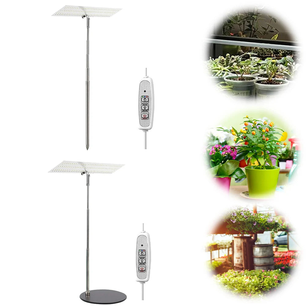Plant Grow Light Height Adjustable Hydroponics Growing Light IP54 Waterproof Desktop Grow Lamp for Seedlings Indoor Plants