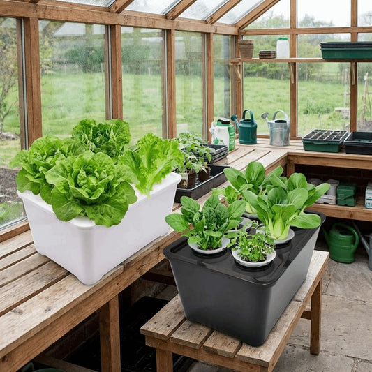 Hydroponic Grower Kit: 6-Hole Self-Watering Seedling Pots