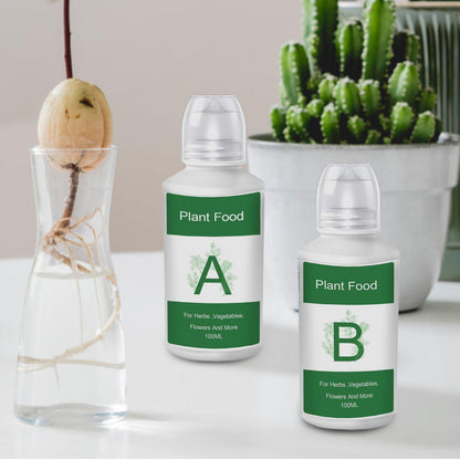 Plant Fertilizer: Hydroponic Nutrients Liquid Plant Food for Indoor Gardens