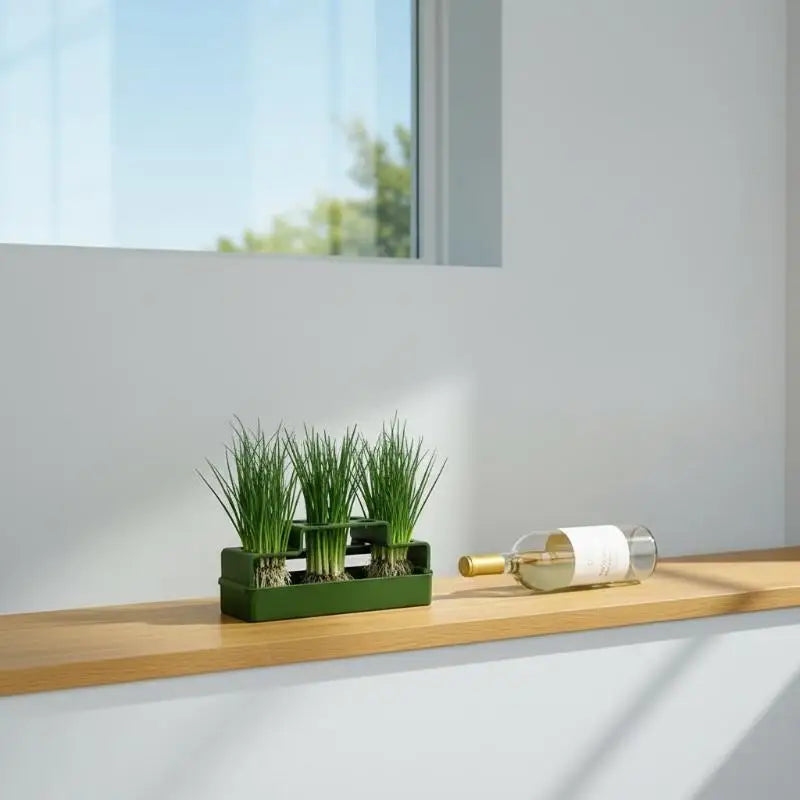 Hydroponic Scallion Growing Device EnergySaving Indoor Green Onion Growing Kit for Home and Office Decor