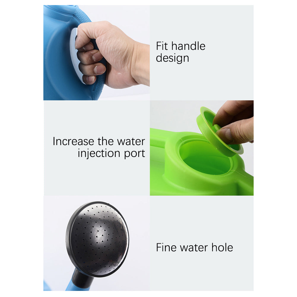 Long Spout Watering Can with Sprinkler Head & Comfort Grip