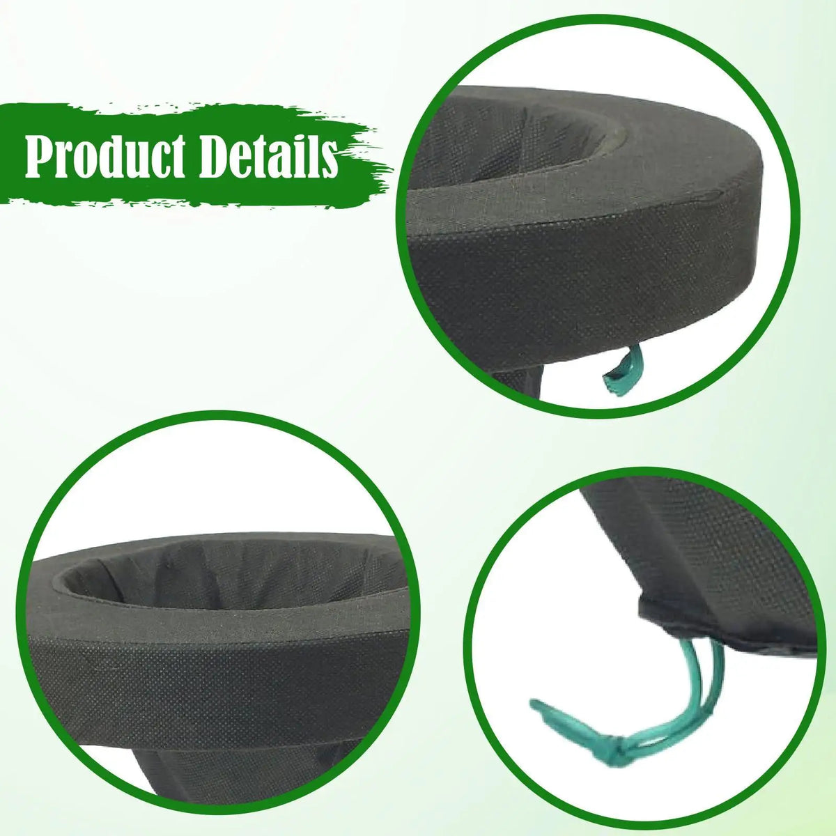 Pond Planter Basket Durable Nonwoven Fabric Flowerpot Floating Island for Outdoor Hydroponic Gardening