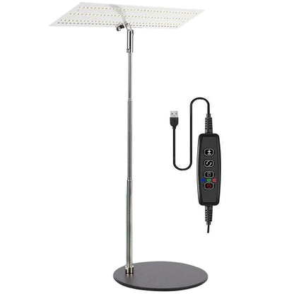 Plant Grow Light Height Adjustable Hydroponics Growing Light IP54 Waterproof Desktop Grow Lamp for Seedlings Indoor Plants