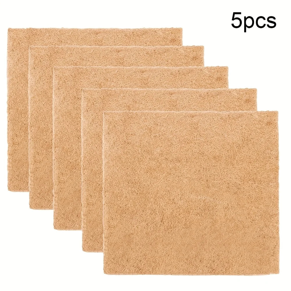 5Pcs Felt Cloth Plant Propagation Pad For Agricultural & Horticultural Seeding Mat Jute Fiber Grow Mat Hydroponic Grow Pads