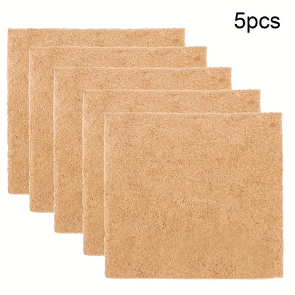 5Pcs Felt Cloth Plant Propagation Pad For Agricultural & Horticultural Seeding Mat Jute Fiber Grow Mat Hydroponic Grow Pads
