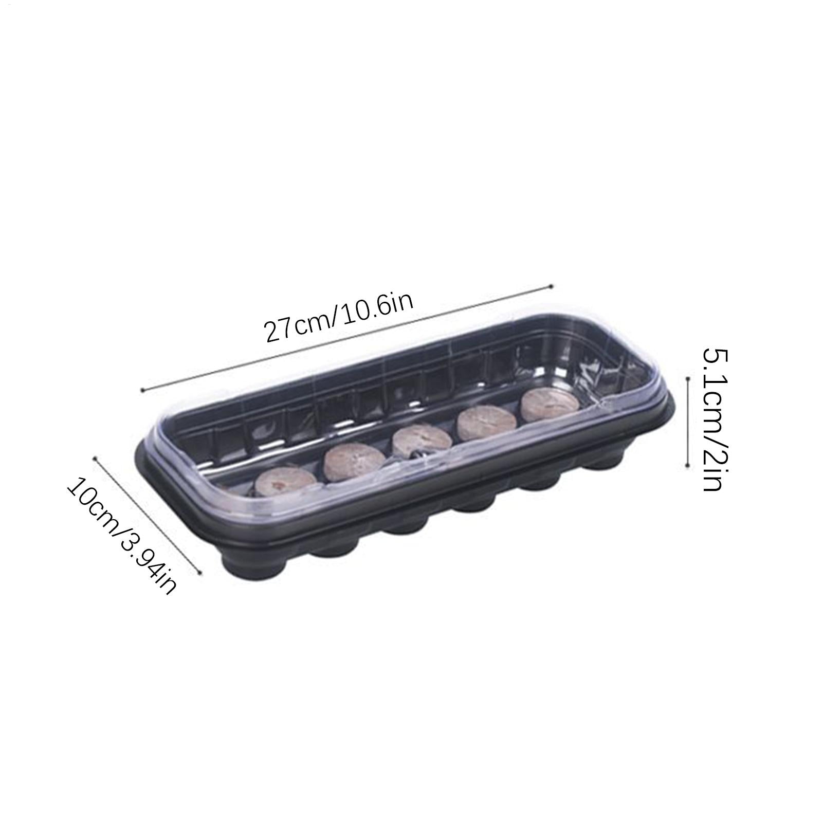Seed Starter Trays 12-Cell Reusable for Greenhouse & Garden