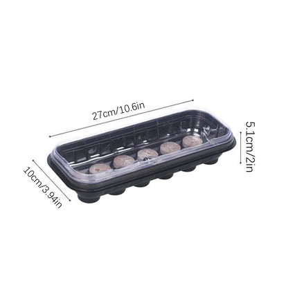 Seed Starter Trays 12-Cell Reusable for Greenhouse & Garden