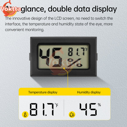 Mini LCD Hygrometer - Indoor Temp & Humidity Sensor