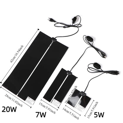 5W Seedling Heat Mat Plant Seed Anti-cold Pet Winter Heating Mat with Temperature Controller Plant Flower Vegetable