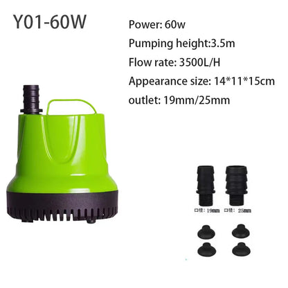 Submersible Water Pump for Fish Tank Pond, Hydroponics Garden Fountain, Ultra-Quiet Waterfall 6W