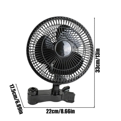 Grow Tent Clip Fan Quiet Oscillating Ventilation For Hydroponics Circulation Cooling For Hydroponics Greenhouses EU Plug