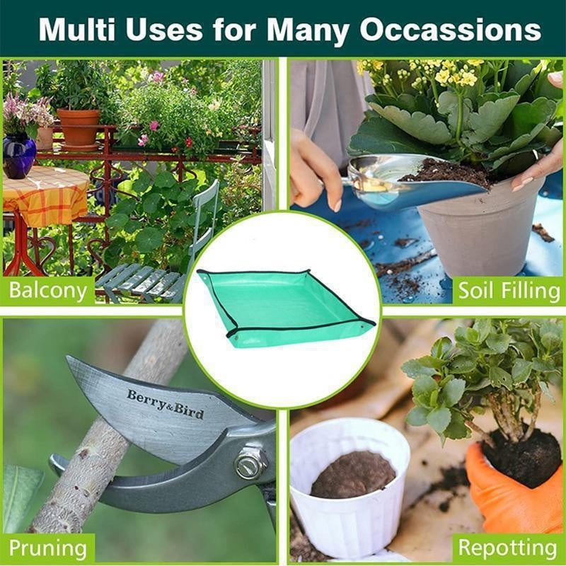 Garden Mat: Planting Mat 50cm-100cm Foldable Waterproof Potting Pad