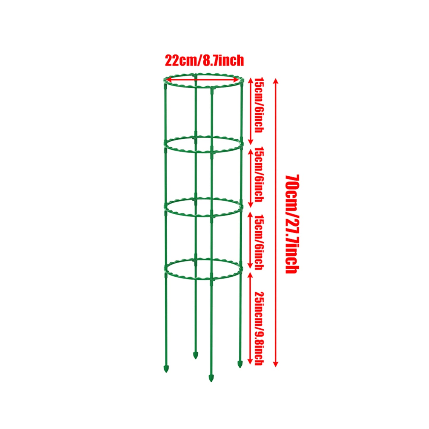 Plant Trellis: Plastic Vine Plant Bracket - 25/40/55/70/85cm Support Frame