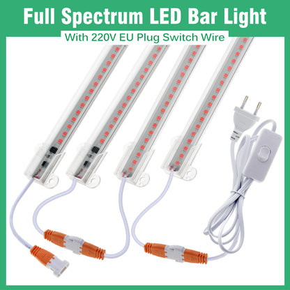 SMD 2835 LED Bar Light 4000K EU Plug - Full Spectrum