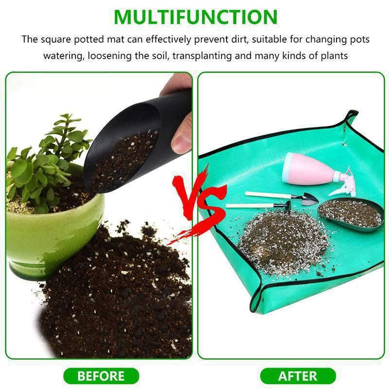 Garden Mat: Planting Mat 50cm-100cm Foldable Waterproof Potting Pad