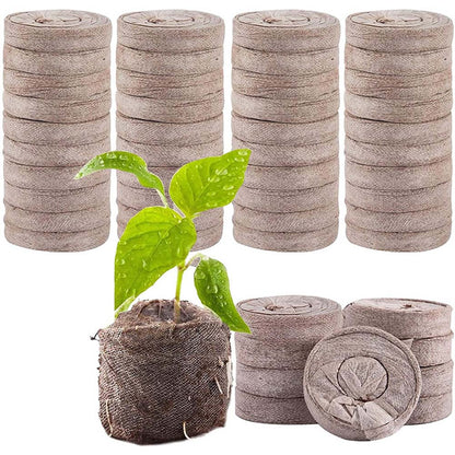 Germination Sprout Soil Pellets - 50/100pcs Non-Woven Compressed Mud