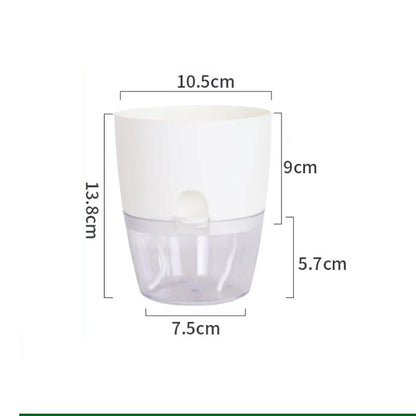8.2cm Hydroponic Pot Self Watering Flower Pot Liquid Farming Soilless Cultivation Planter Cotton Rope Watering