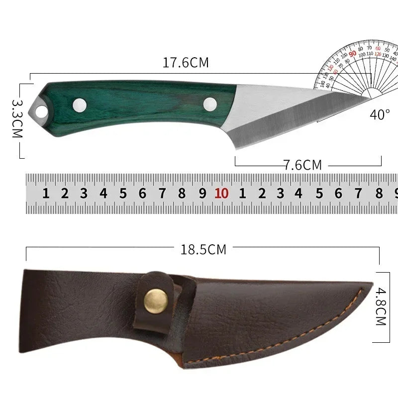 Stainless Steel Grafting Knife - Pro Bonsai Tool with Sheath