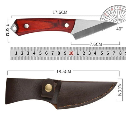 Stainless Steel Grafting Knife - Pro Bonsai Tool with Sheath