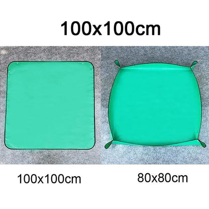 Garden Mat: Planting Mat 50cm-100cm Foldable Waterproof Potting Pad