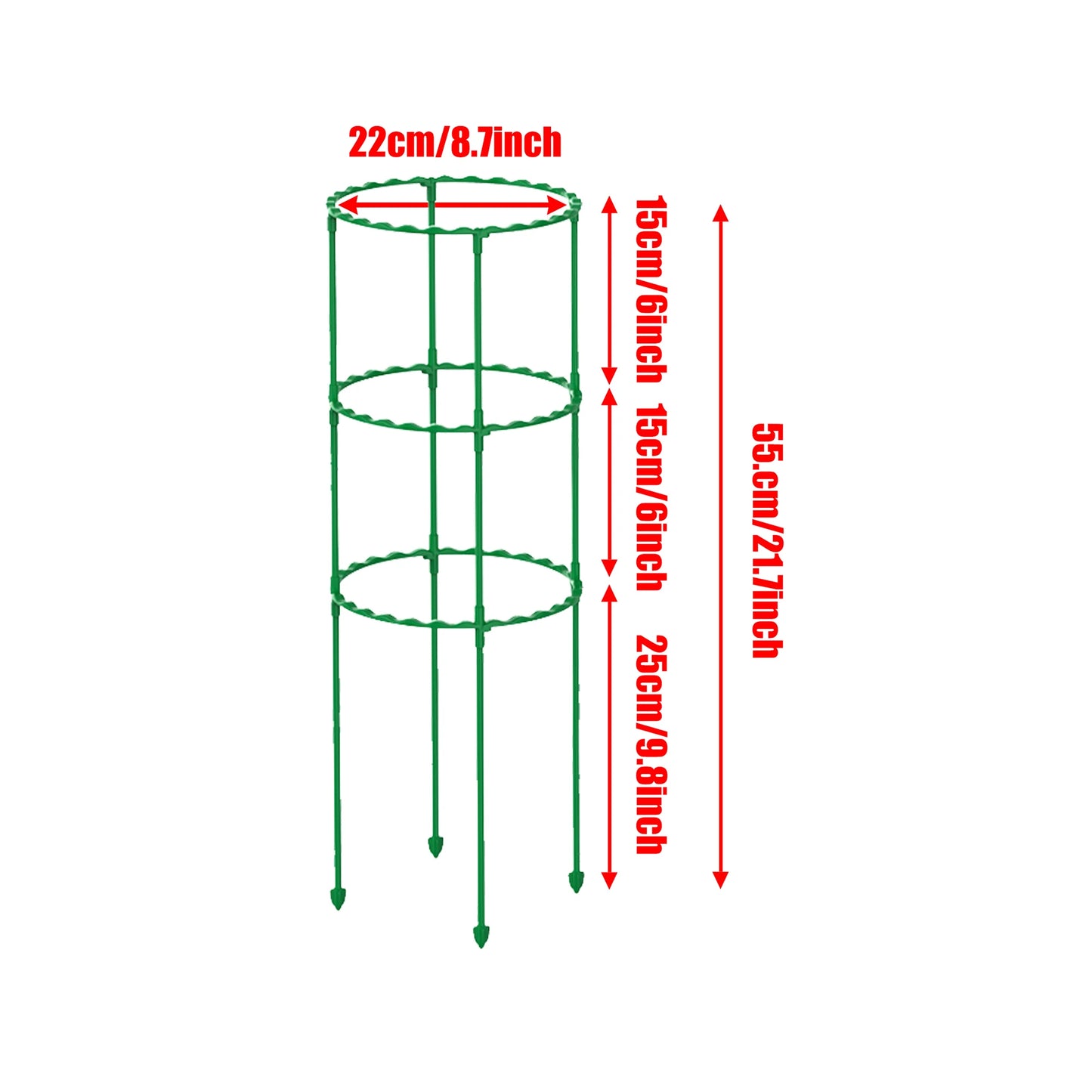 Plant Trellis: Plastic Vine Plant Bracket - 25/40/55/70/85cm Support Frame