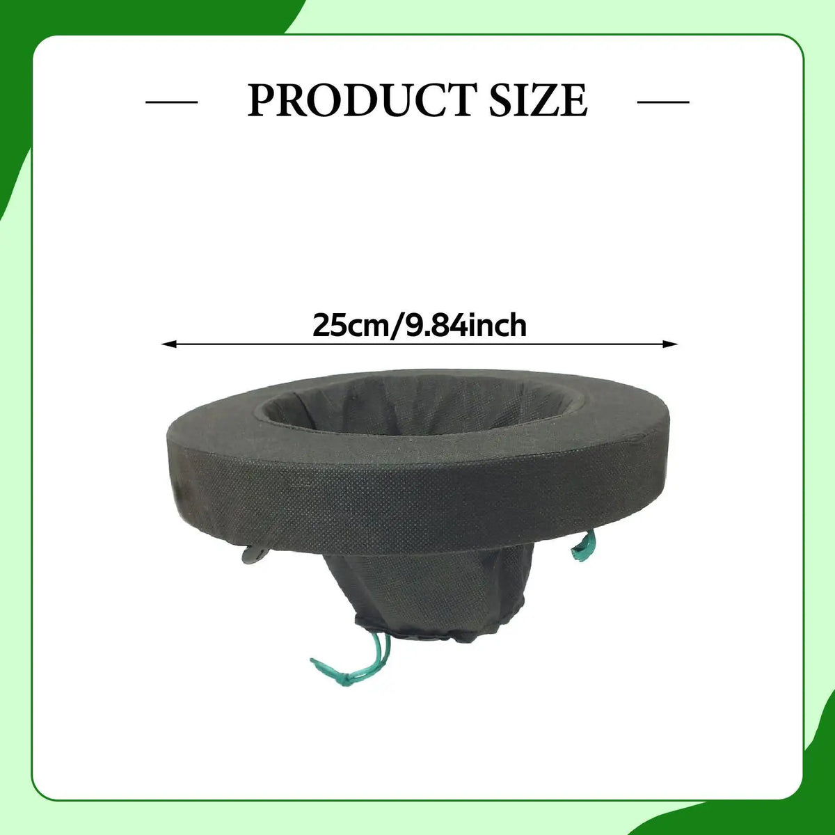 Pond Planter Basket Durable Nonwoven Fabric Flowerpot Floating Island for Outdoor Hydroponic Gardening