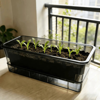 Plastic Hydroponic Plant Pots Thicken Cultivation Box Seedling Tray Self Watering Planting Container Balcony Vegetable Pot