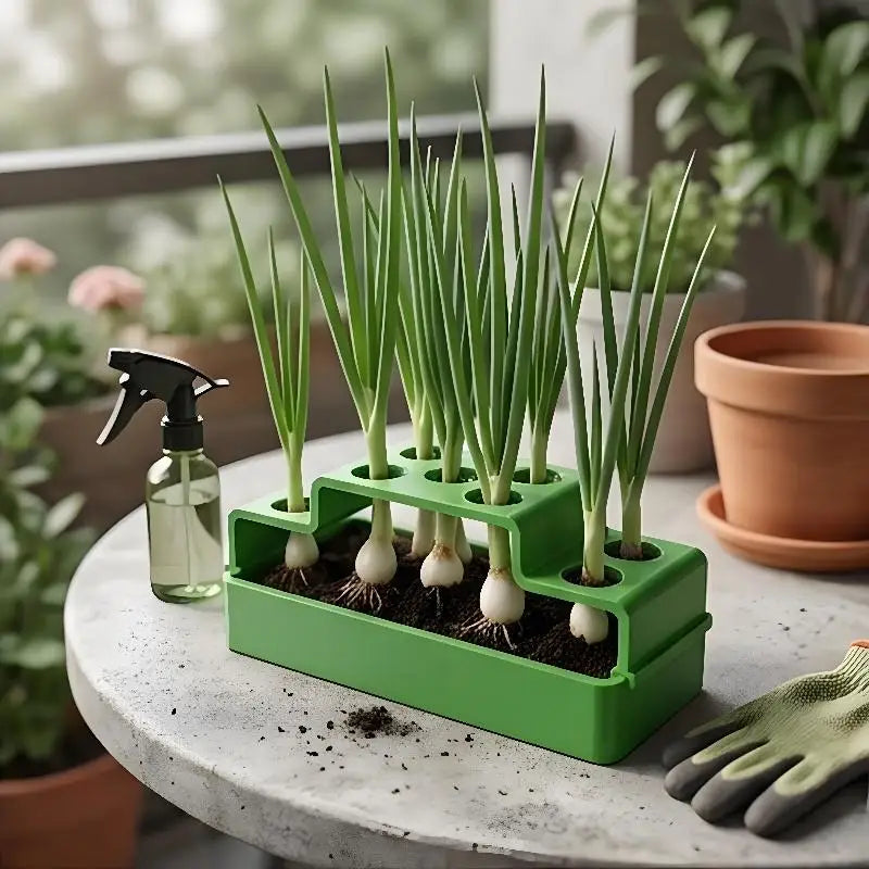 Hydroponic Scallion Growing Device EnergySaving Indoor Green Onion Growing Kit for Home and Office Decor
