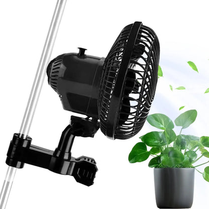 Grow Tent Clip Fan Quiet Oscillating Ventilation For Hydroponics Circulation Cooling For Hydroponics Greenhouses EU Plug