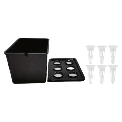 Hydroponic Grower Kit: 6-Hole Self-Watering Seedling Pots