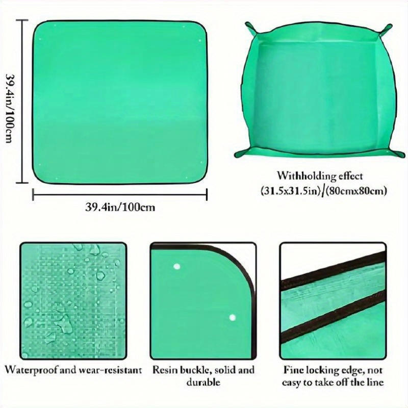 PE Garden Mat: Waterproof, Foldable, Anti-Dirt for Plants