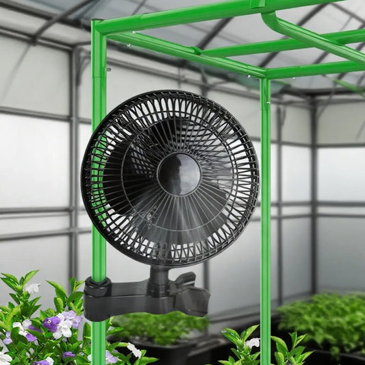 Grow Tent Clip Fan Quiet Oscillating Ventilation For Hydroponics Circulation Cooling For Hydroponics Greenhouses EU Plug